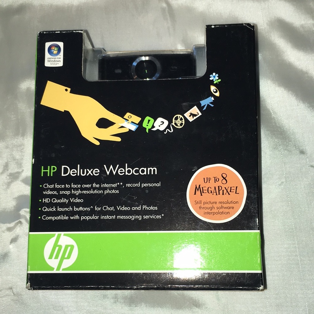 New in Box HP Deluxe Webcam HD Video